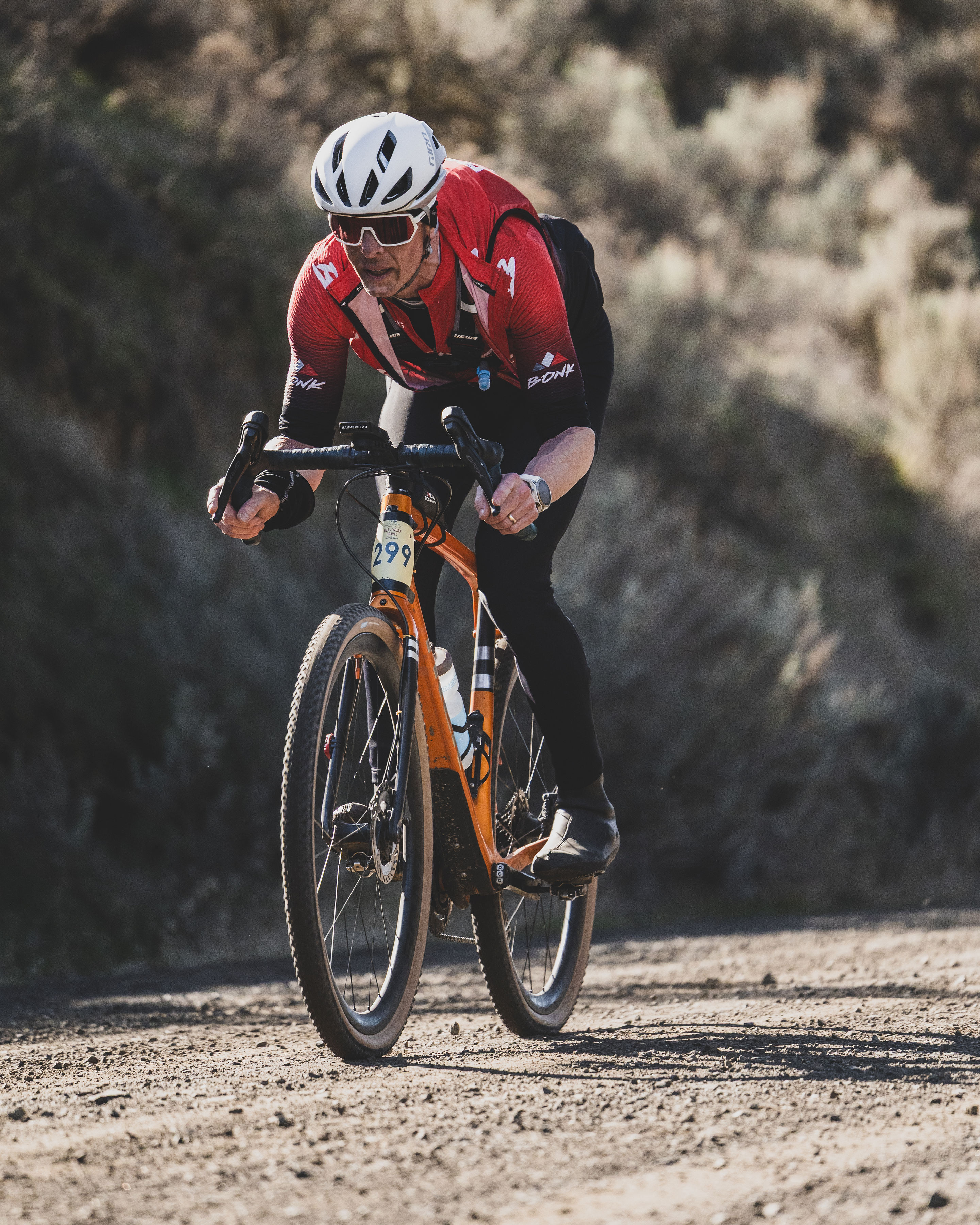Tom Meese racing at Real West Gravel 2026